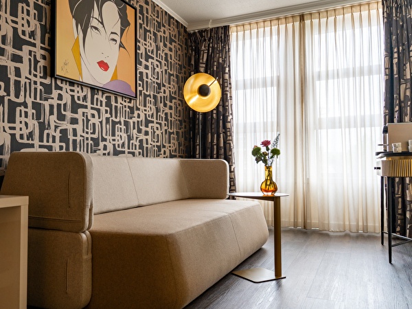 Spacious City Suite bed and sofa