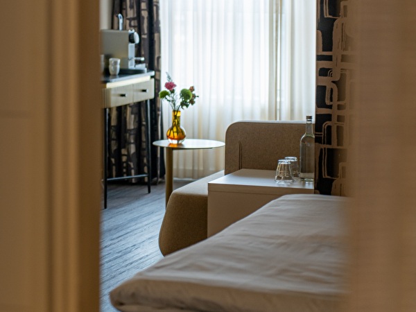 Spacious City Suite, highlight of the room a beer tap